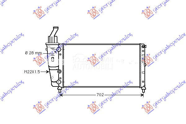 HLADNJAK MOTORA (85) 16V GT TU