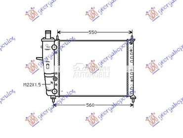 HLADNJAK MOTORA 1.2/1.4/1.6 (- za Fiat Bravo od 1995. do 2002. god.