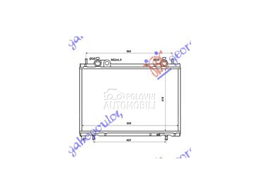 HLADNJAK MOTORA 1.9 TD (37.5x5 za Fiat Bravo od 1995. do 2002. god.