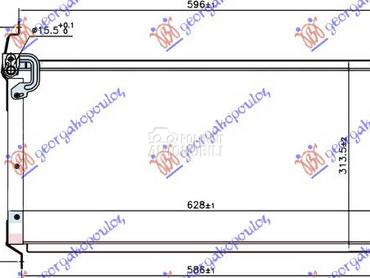 HLADNJAK KLIME 1.4/1.8/2.0cc ( za Fiat Bravo od 1995. do 2002. god.