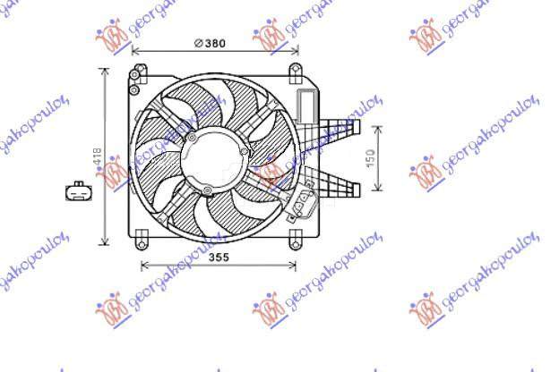 VENTILATOR KOMPLET (1.8/2.0 BE