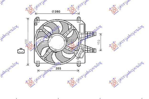 VENTILATOR KOMPLET (1.8/2.0 BE