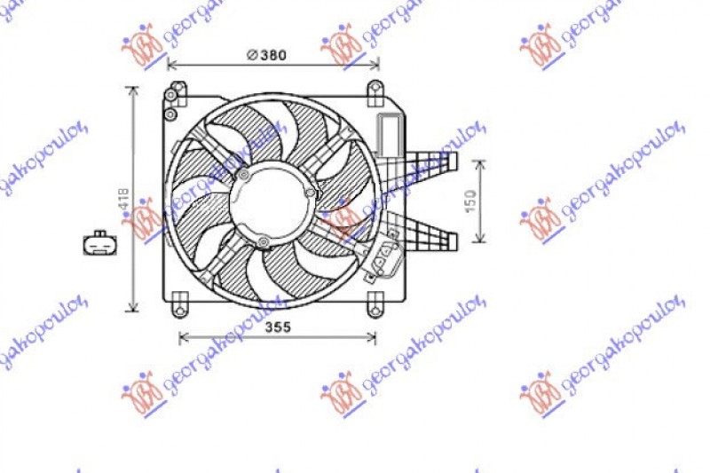 VENTILATOR KOMPLET (1.8/2.0 BE