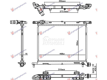 HLADNJAK MOTORA (1.0... za Lancia Ypsilon od 2011. do 2024. god.