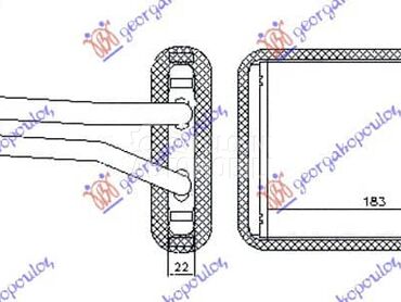 GREJAC KABINE (180x150x20) za Kia Picanto od 2004. do 2008. god.