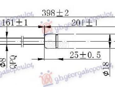 AMORTIZER HAUBE 250 njutna za Alfa Romeo Giulietta za 2010. god.