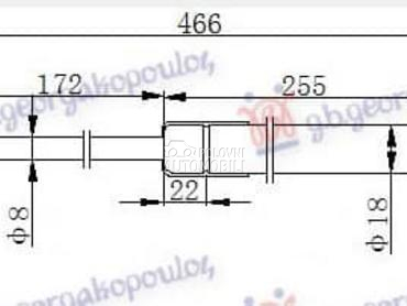 AMORTIZER GEPEK VRATA 3/5... za BMW Serija 1 od 2011. do 2015. god.