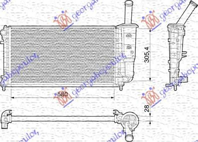 HLADNJAK MOTORA 1.4i 16V (58x3