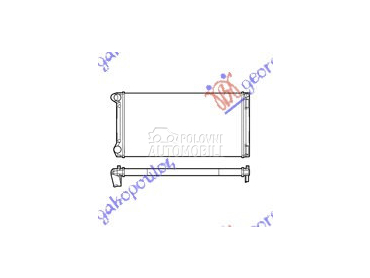HLADNJAK MOTORA 1.9 JTD (58x30 za Fiat Idea od 2004. do 2010. god.