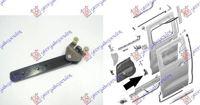 KLIZAC KLIZNIH VRATA DONJI...