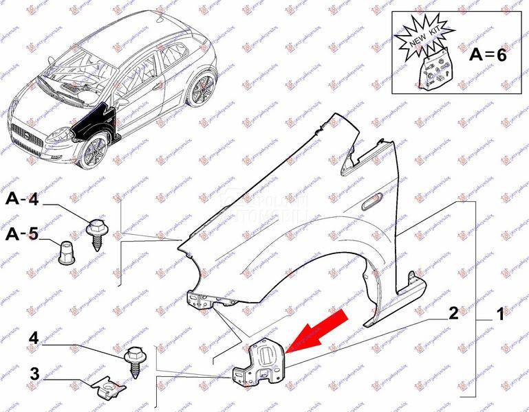 NOSAC PREDNJEG BLATOBRANA META