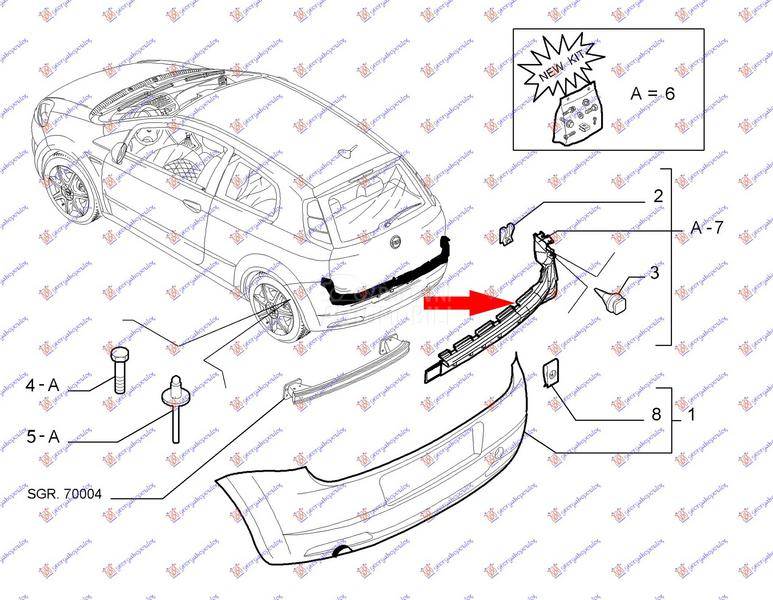 NOSAC ZADNJEG BRANIKA BOCNI PL