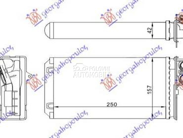 GREJAC KABINE (250x157)-99 za Peugeot 406 od 1996. do 2005. god.