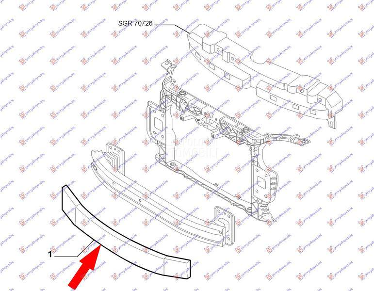 APSORBER PREDNJEG BRANIKA