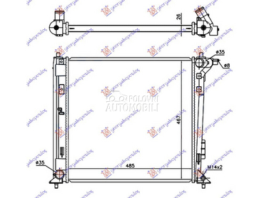 HLADNJAK MOTORA 1.6 GDi... za Hyundai Tucson od 2018. do 2020. god.