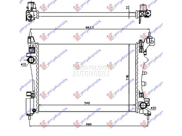 HLADNJAK MOTORA ZA SVE MODELE za Fiat Grande Punto od 2005. do 2012. god.