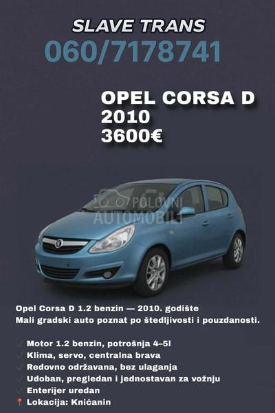 Opel Corsa D 1.2 ecoflex