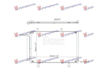 HLADNJAK KLIME 1.3 BENZIN za Honda Jazz od 2018. do 2020. god.
