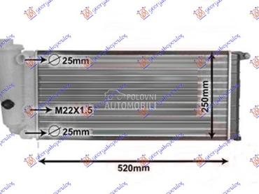 HLADNJAK MOTORA 750-900 1.0/1. za Fiat Panda od 1986. do 2003. god.