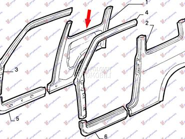 ZADNJI BLATOBRAN za Fiat Cinquecento od 1993. do 1998. god.