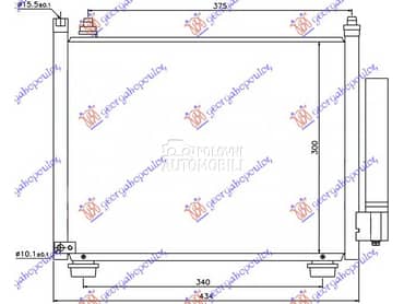 HLADNJAK KLIME 1.3 DDiS... za Suzuki Ignis od 2000. do 2008. god.