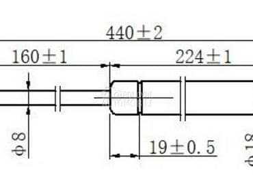 AMORTIZER GEPEK VRATA... za Renault Megane od 1996. do 1998. god.
