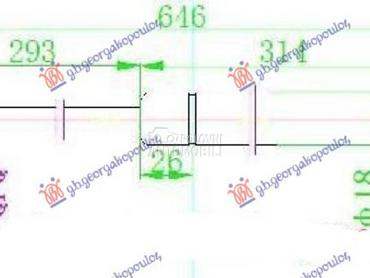 AMORTIZER GEPEK VRATA (645L-30 za Lancia Delta od 2008. do 2014. god.