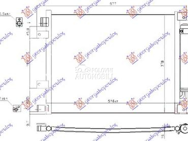 HLADNJAK KLIME 1.5i16V za Nissan Micra od 2010. do 2013. god.