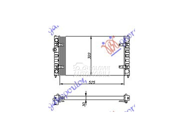 HLADNJAK MOTORA 1.4/1.6 BENZIN za Volkswagen Polo od 1995. do 2002. god.