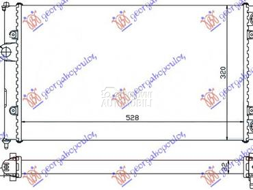 HLADNJAK MOTORA 1.6/1.8 8V (-A za Seat Ibiza od 1993. do 1995. god.