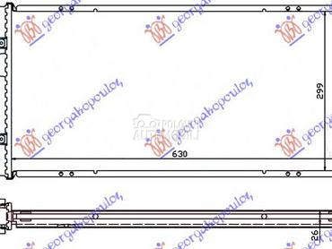 HLADNJAK MOTORA 1.6 8V/1.8 16V za Seat Ibiza od 1997. do 1998. god.