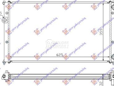HLADNJAK MOTORA 1.6/1.8/2.0 BE za Volkswagen Caddy od 1996. do 2004. god.