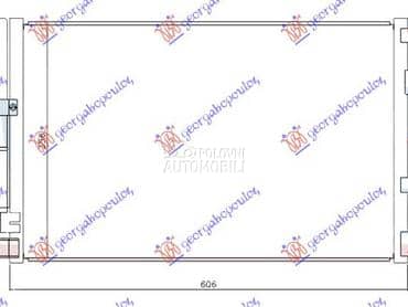 HLADNJAK KLIME 2.7 D DIZEL za Jaguar S-Type od 1999. do 2008. god.