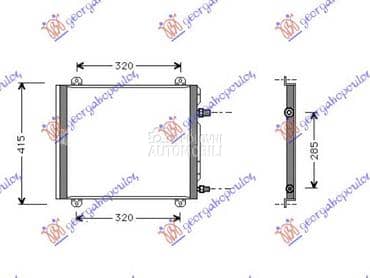 HLADNJAK KLIME za Renault Twingo od 2000. do 2007. god.