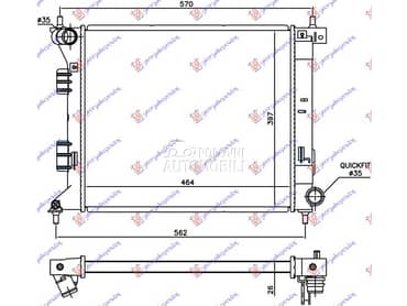 HLADNJAK MOTORA 1.6 T-GDI... za Kia Soul od 2016. do 2019. god.
