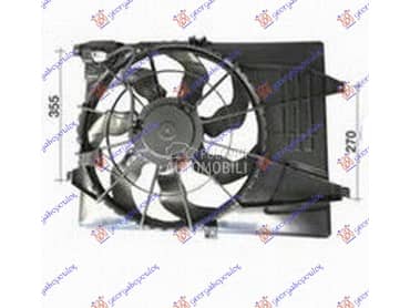VENTILATOR KOMPLET (1.6... za Hyundai Tucson od 2015. do 2018. god.