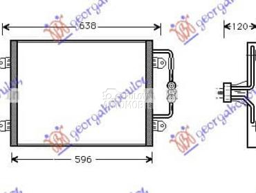 HLADNJAK KLIME BENZIN/DIZEL za Renault Megane od 1999. do 2002. god.