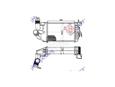 HLADNJAK INTERKULERA... za Opel Zafira od 2005. do 2012. god.