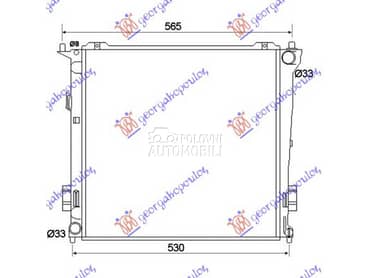 HLADNJAK MOTORA 1.6 CRDi DIZEL za Hyundai i30 od 2007. do 2012. god.