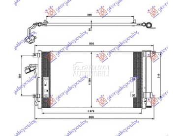 HLADNJAK KLIME BENZIN/DIZEL za Audi Q7 od 2009. do 2015. god.
