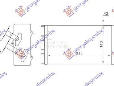 GREJAC KABINE za Fiat Cinquecento od 1993. do 1998. god.