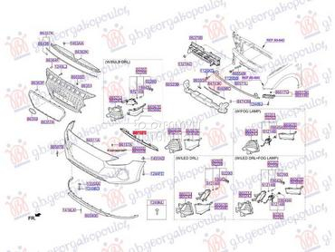 CENTRALNA RESETKA DONJA... za Hyundai i30 od 2017. do 2020. god.