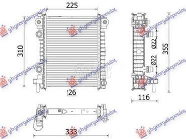HLADNJAK MOTORA DODATNI za Alfa Romeo Stelvio za 2016. god.