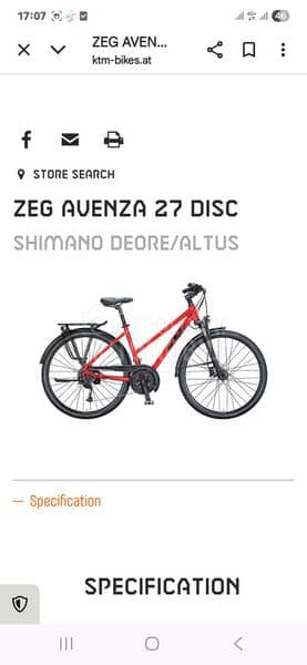 KTM AVENZA 27 DISC 51cm TOP
