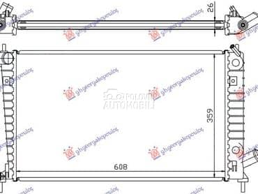 HLADNJAK MOTORA za Saab 9-5 od 1998. do 2005. god.