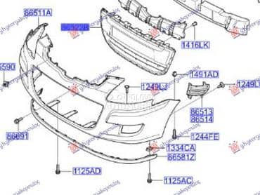 CENTRALNA RESETKA za Hyundai Matrix od 2008. do 2010. god.