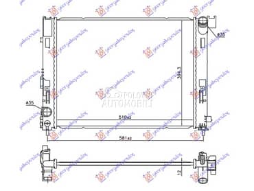 HLADNJAK MOTORA 0.9 IG-T... za Renault Clio od 2019. do 2023. god.