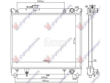 HLADNJAK MOTORA 1.6 8V/16V... za Suzuki Vitara od 1989. do 2005. god.
