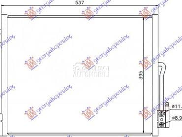 HLADNJAK KLIME BENZIN/DIZEL za Opel Meriva za 2014. god.