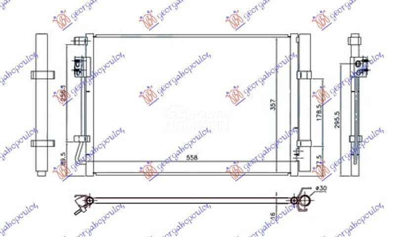 HLADNJAK KLIME 1.2/1.4i BENZIN